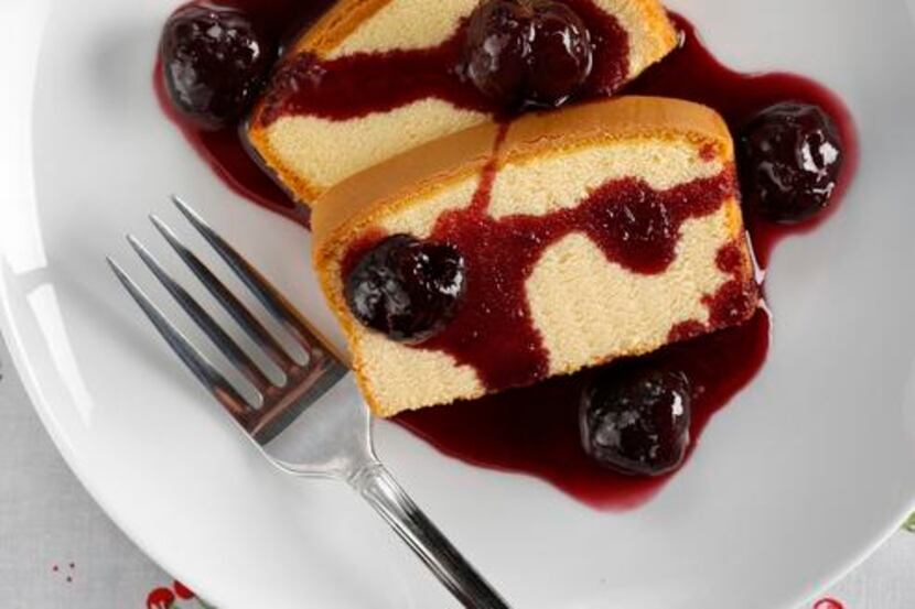 
Maker’s Mark Cherries is a caramel cherry sauce spiked with bourbon. Serve it on poundcake...