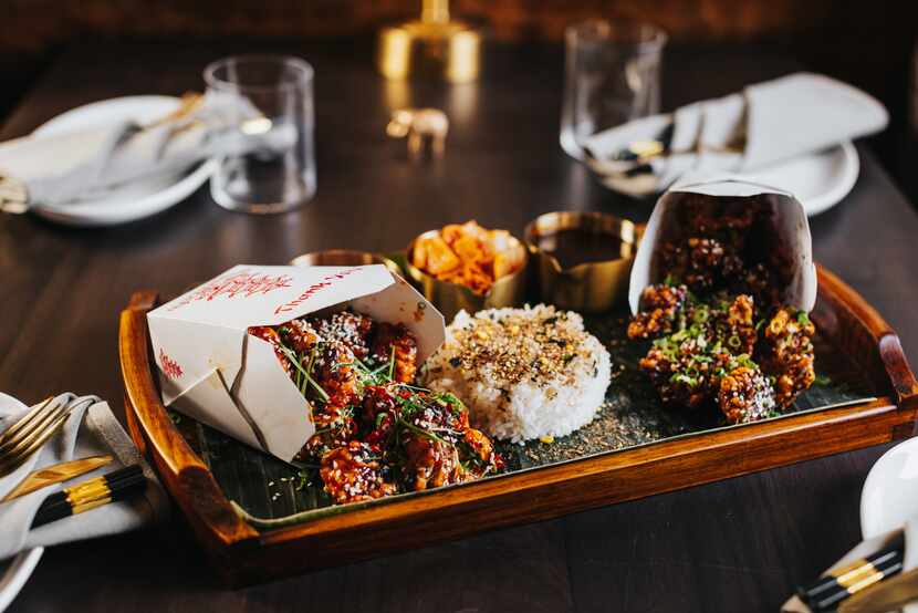 Elephant East's menu includes Korean fried chicken. 
