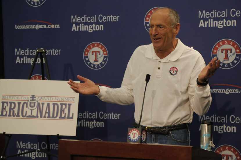 Rangers broadcaster Eric Nadel, was named the winner of the Ford Frick Award for broadcast...