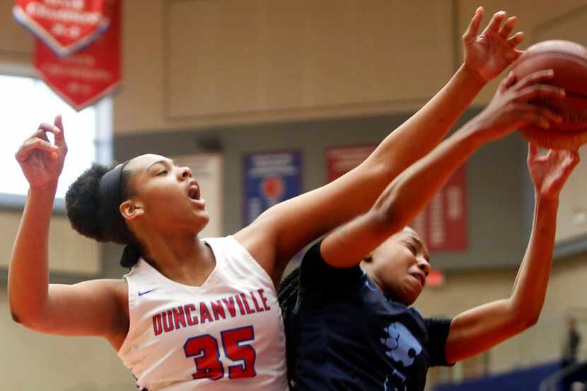 Hannah Gusters (35), pictured in a game in 2018, was a standout at Duncanville before...