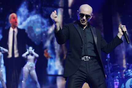 Singer Armando Christian Perez, better known as Pitbull, performs at the American Airlines...
