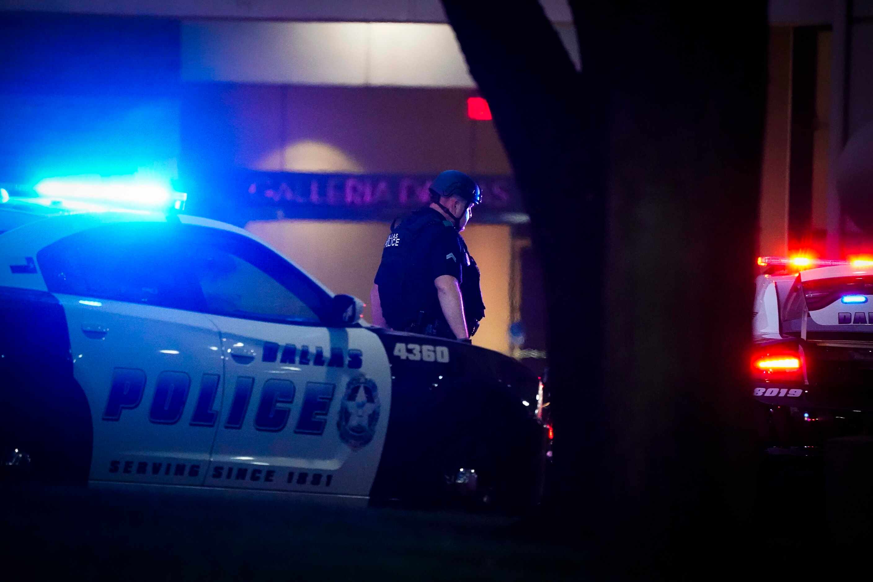 Dallas police work outside the Nordstrom store at the Galleria Dallas on Tuesday, June 16,...