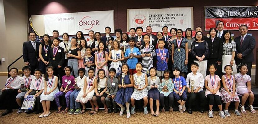 Winners in CIE-DFW's annual Youth English Speech Contest that was recently held at Collin...