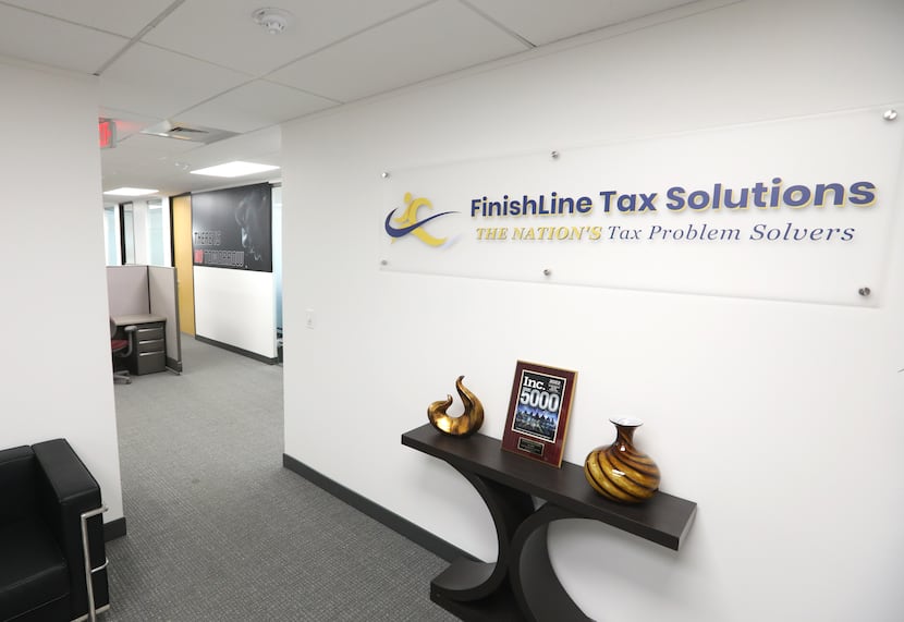 The FinishLine Tax Solutions office in Plano, TX, on Jan 13, 2023. (Jason Janik/Special...