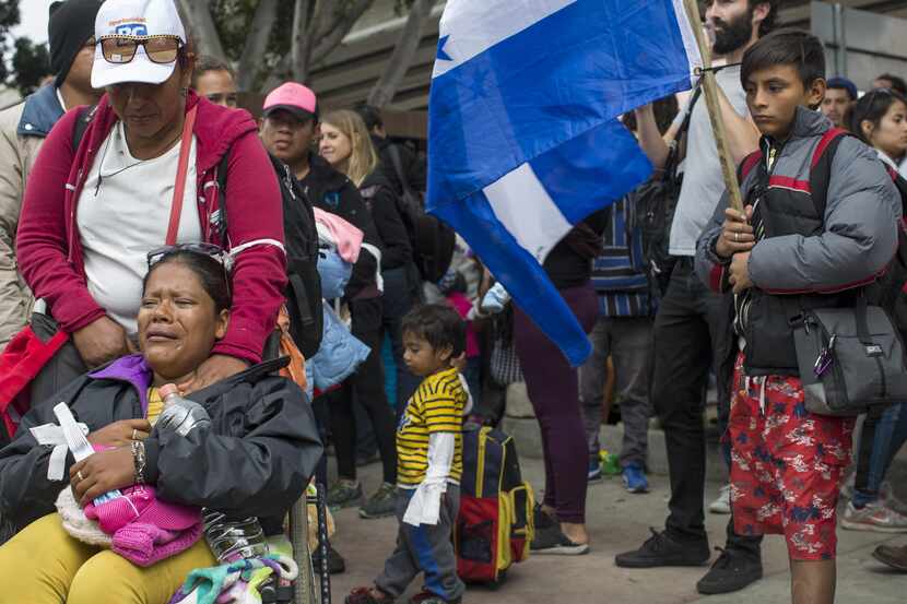 La caravana de inmigrantes de Centroamérica llegó a Tijuana con la intención de pedir asilo...