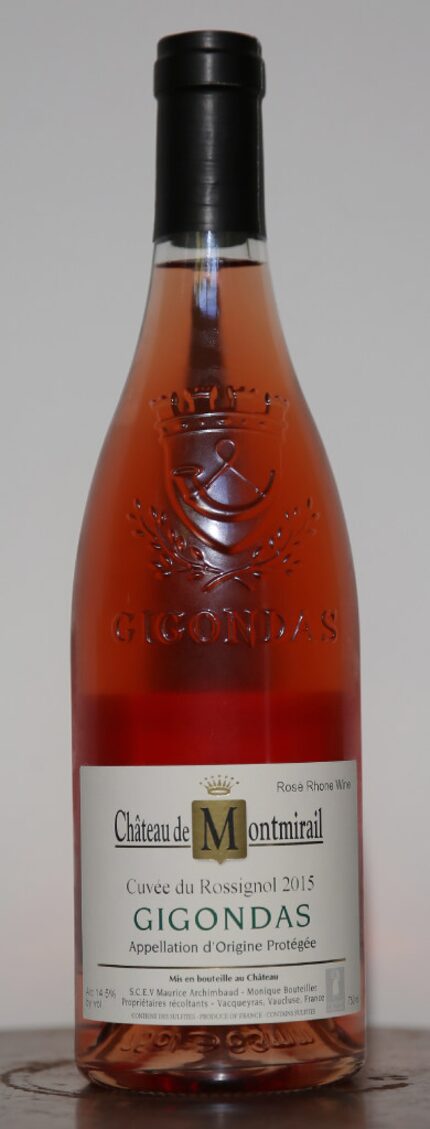 Chateau de Montmirail Cuvee du Rossignol Gigondas Rose 2015 (Andy Jacobsohn/Staff Photographer)