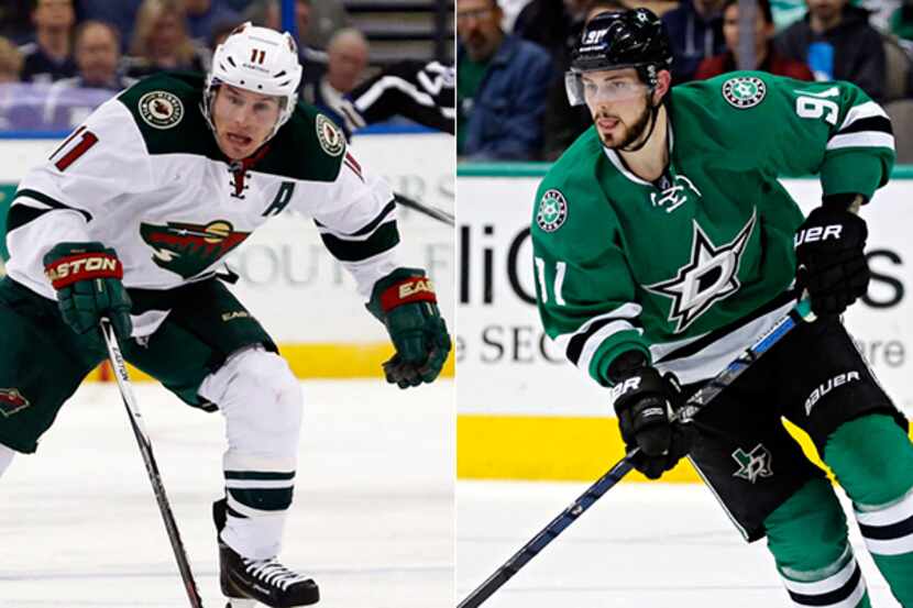 Zach Parise (left) and Tyler Seguin (right).