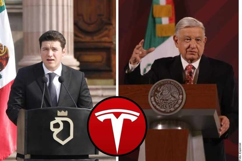 Nuevo Leon Gov. Samuel Garcia and Mexico President Andres Manuel Lopez Obrador took part in...
