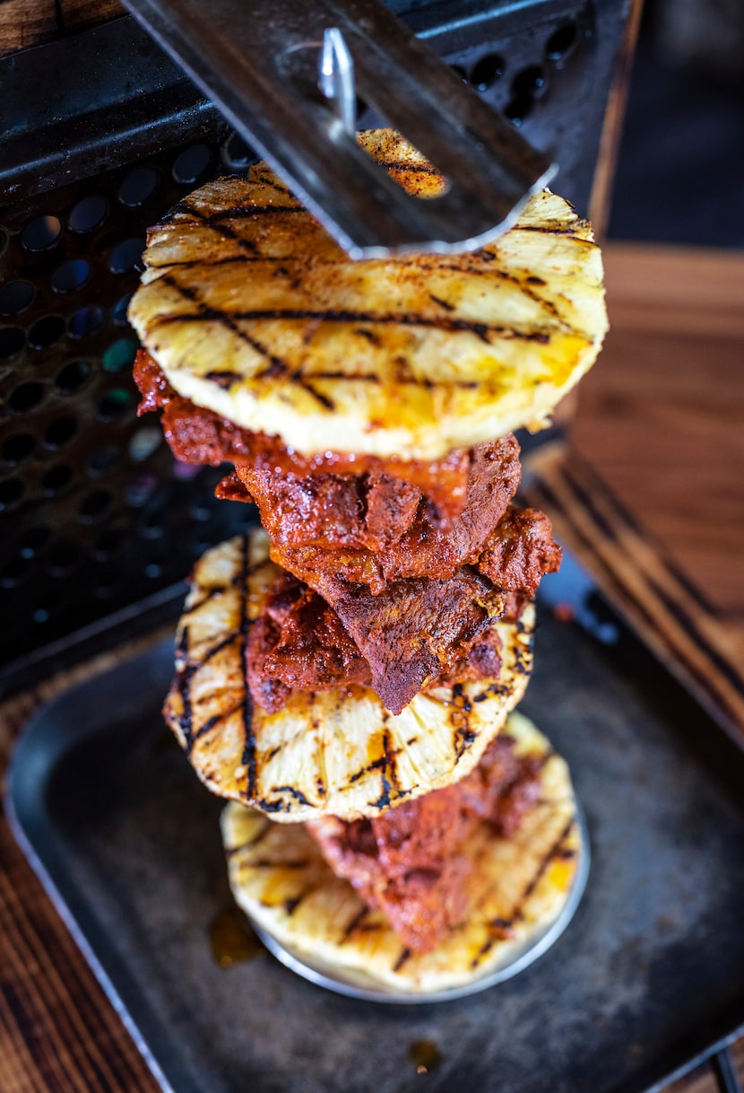 The tableside trompo at El Patio