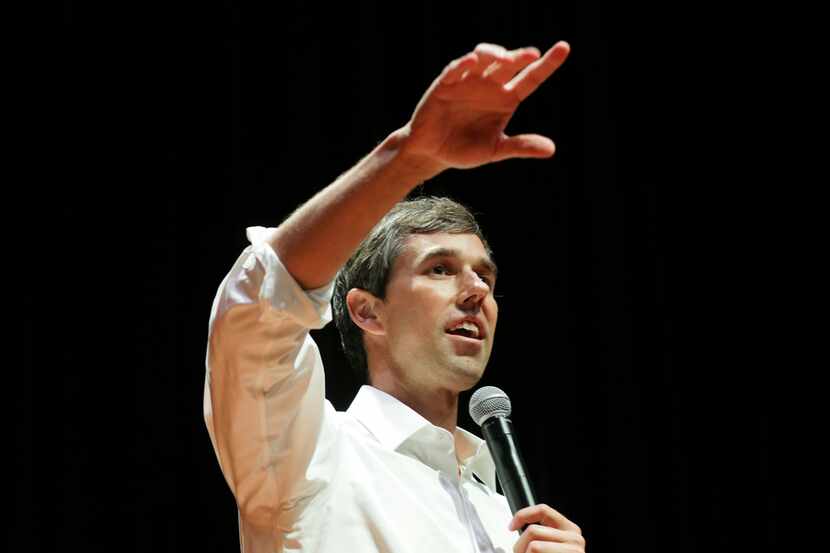 U.S. Rep. Beto O'Rourke, D-El Paso, speaks at the University of Texas at Dallas on Sept. 20,...