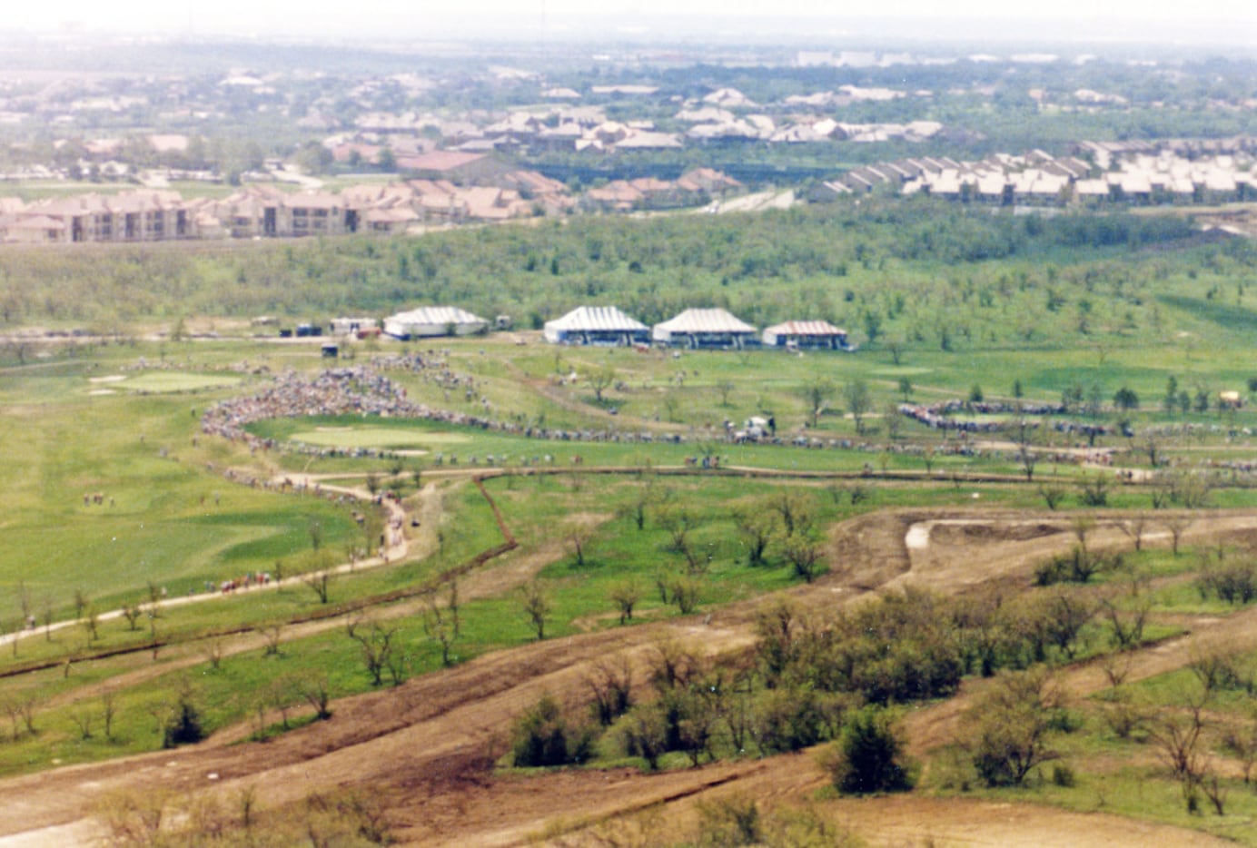 Aerial view of Byron Nelson Golf Class in 1983, the first year that the tournament was...
