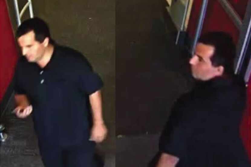 Surveillance footage shows the man who made lewd comments to two girls at a Target in...