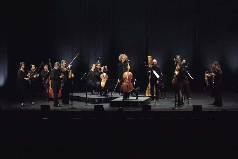 Cellist Steven Isserlis and Metamorphosis Dallas at Winspear Opera House on April 10, 2024.
