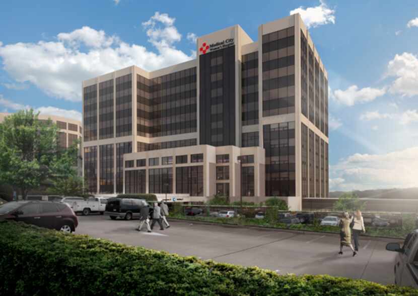 Rendering of the updated Women's Hospital at Medical City Dallas, expected to open in the...