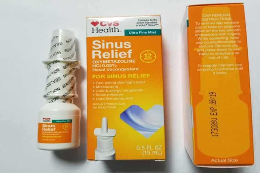 Several thousand bottles of CVS 12 Hour Sinus Relief Nasal Mist have been recalled because...