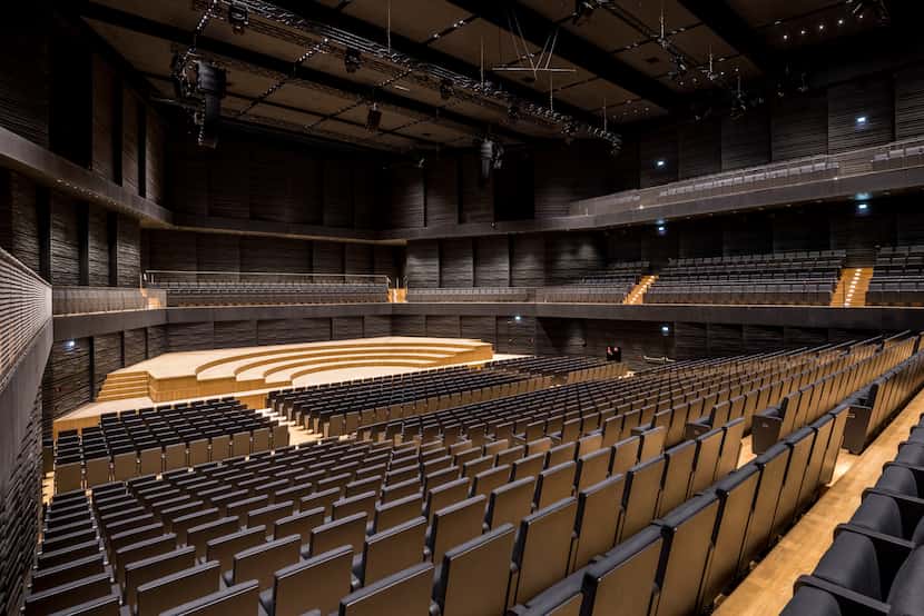Interior of the Isarphilharmonie in Munich, Germany, where the Dallas Symphony Orchestra...
