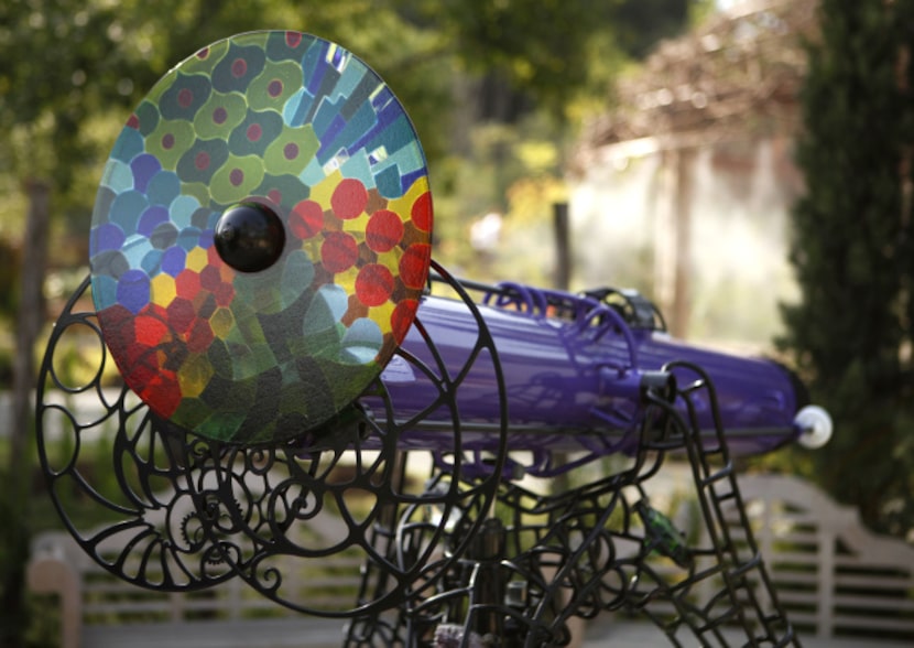 The kaleidoscope at the new Rory Meyers Children's Adventure Garden at the The Dallas...