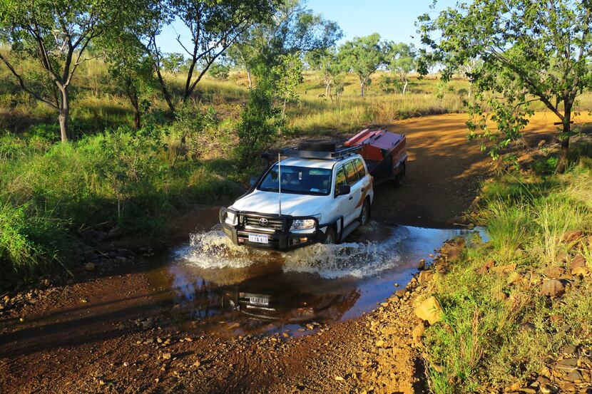 Depending on the water level, river crossings on the Gibb River Road can be a bit of a...