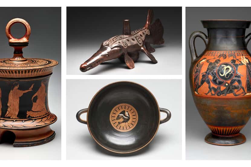 Objects broken at the Dallas Museum of Art during the June 1, 2022 break-in are shown...