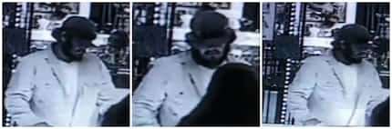 Surveillance footage of the man police say stole a bracelet from Anita's Jewelry