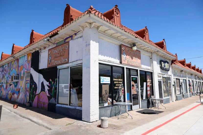 The exterior of Maroches Bakery, Friday, April, 7, in Dallas, Texas. The owner, Manuel...