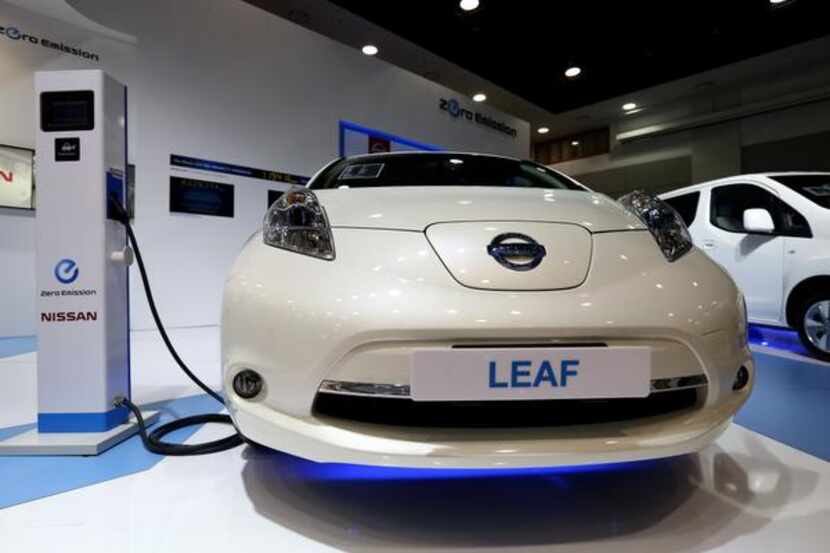 A Nissan Leaf  electric car is among the vehicle types that will be displayed at today’s...