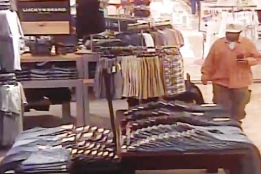 A still image from May 12 security footage at Hulen Mall. Police believe this is the man who...