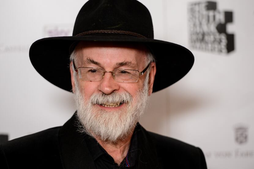 LONDON, ENGLAND - MAY 01: Terry Pratchett attends the South Bank Sky Arts Awards at...