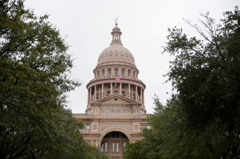 An exterior of the Texas State Capitol in Austin Wednesday February 4, 2015. (Andy...
