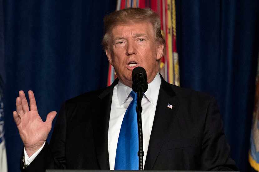El presidente Donald Trump explicó su estrategia para Afganistán. AP
