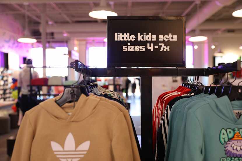Displays at the new Kids Foot Locker "house of play" store in south Dallas are age-specific...