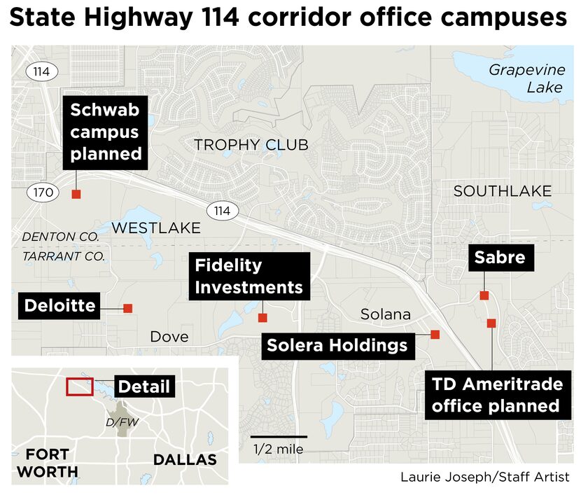 State Highway 114 corridor office campus