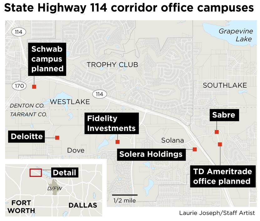 State Highway 114 corridor office campus