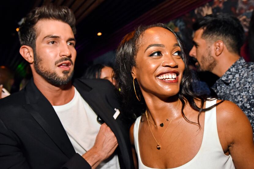 Rachel Lindsay and her husband, Bryan Abasolo, shown at the restaurant Nikkei in Uptown...