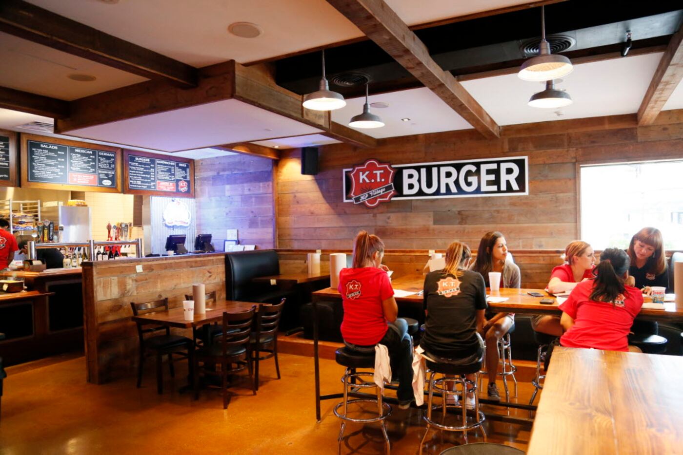 An interior view of a dining area at K.T. Burger