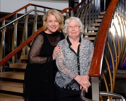 Mary Jacobs and her mom, Jane Jones, on a cruise. 