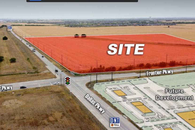 Developers acquired 35 acres at the Dallas North Tollway extension and Frontier Parkway in...