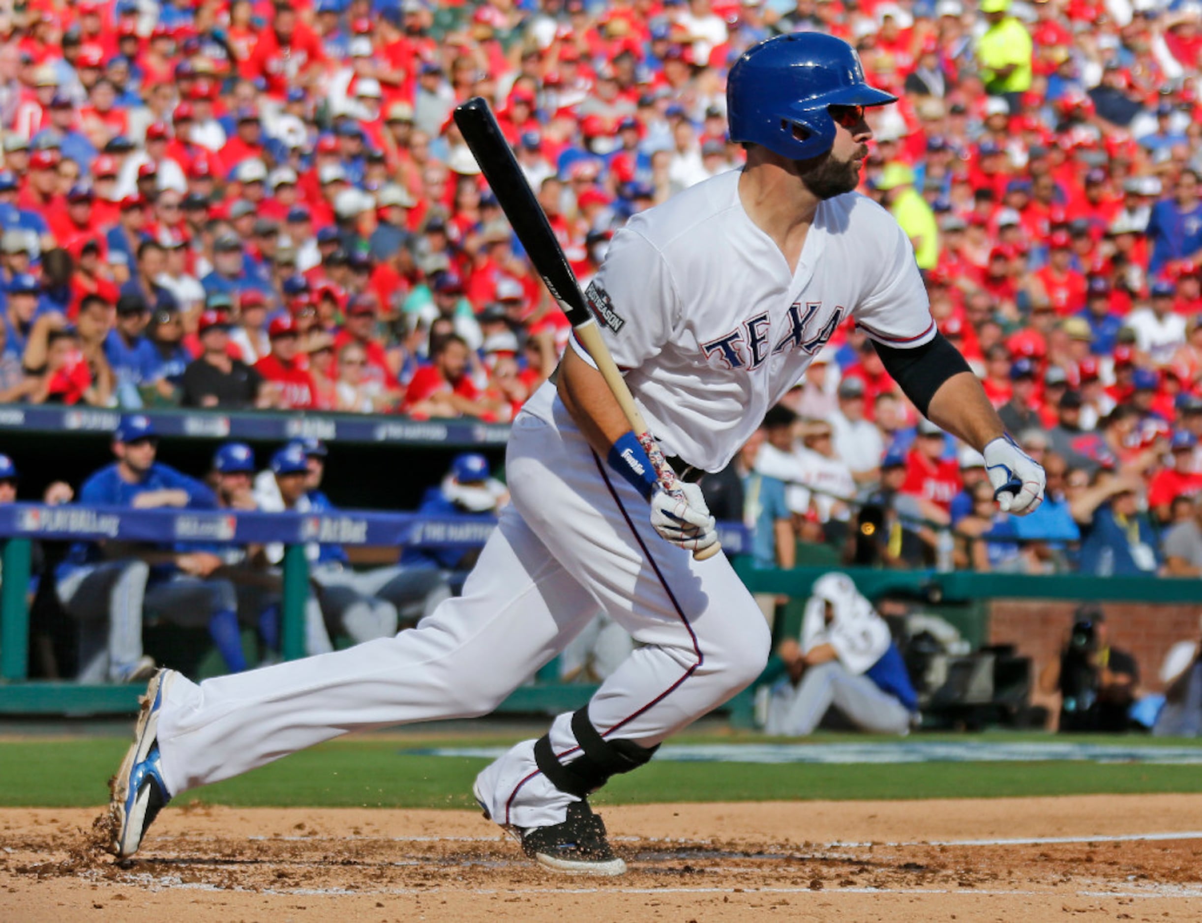 May 06, 2018: Boston Red Sox first baseman Mitch Moreland #18 during an MLB  game between the Boston Red Sox and the Texas Rangers at Globe Life Park in  Arlington, TX Boston