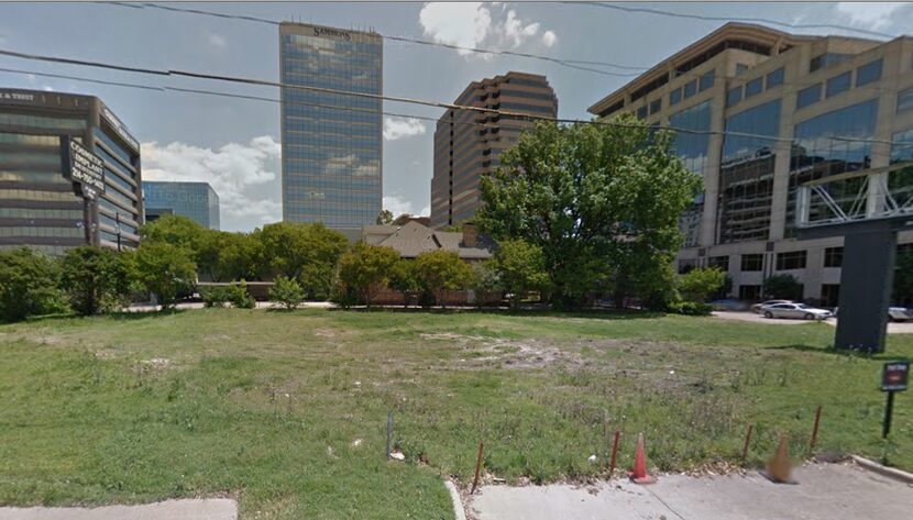  The vacant corner previously was used for a motor bank. (Google Street View)