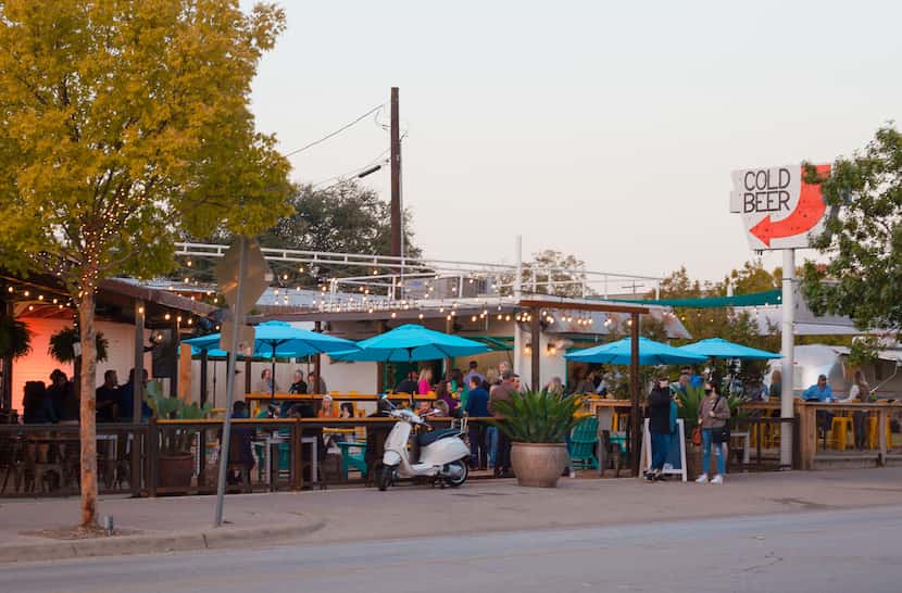 Maggie's R&R has one of the best patios in Fort Worth.