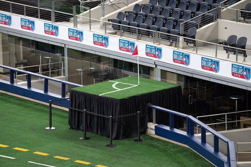 A field example is on display that shows where the FIFA field would have to be extended and...