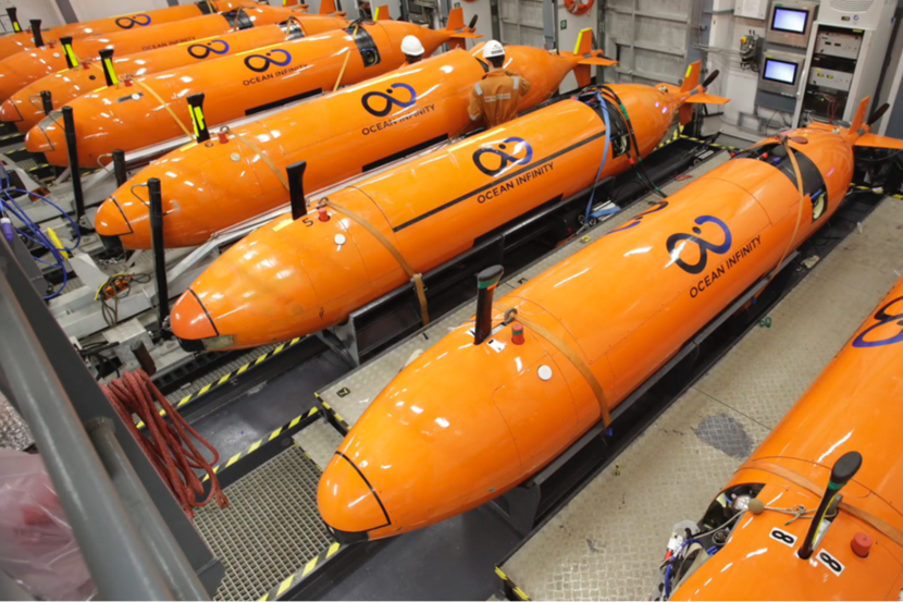 Ocean Infinity operates a fleet of autonomous underwater vehicles.