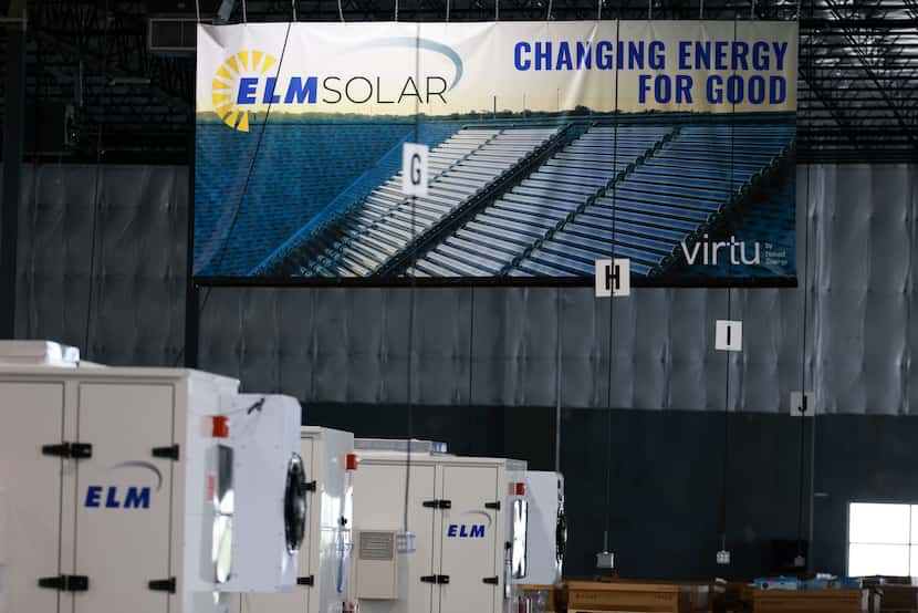 Inside ELM MicroGrid and ELM Solar’s new manufacturing and distribution center, on Thursday,...