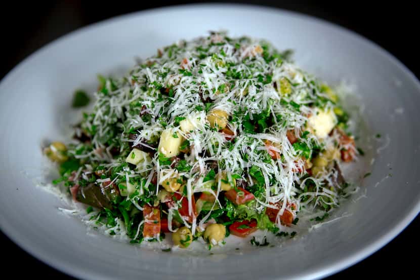 An Italian chopped salad at Patrizio in Uptown