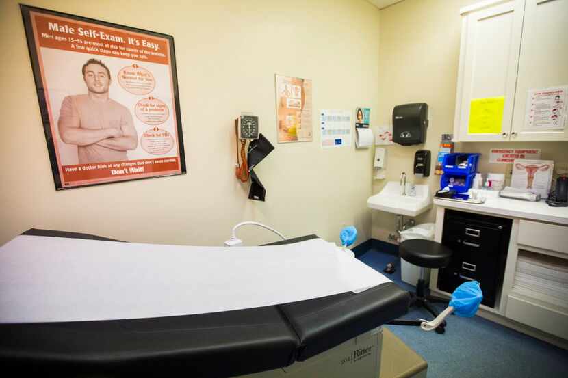 Un cuarto de exámanes en la sede de Planned Parenthood en Waco, Texas.