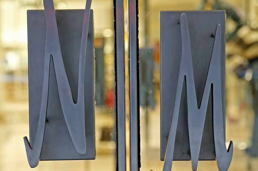 A sign of Neiman Marcus on the store doors in Dallas, Monday, Feb. 5, 2018. (Jae S. Lee/The...