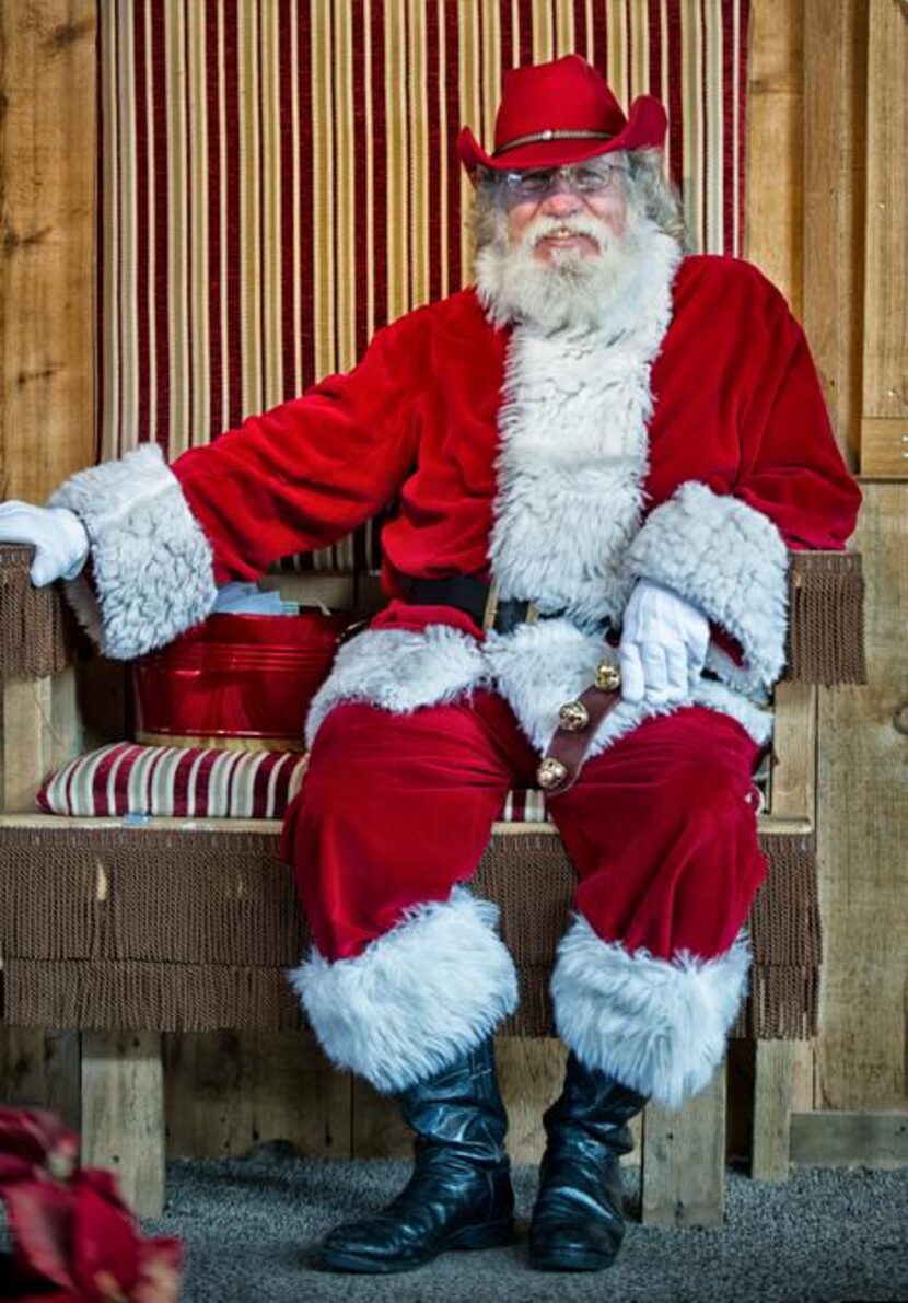 
This cowboy Santa is a popular attraction at Fort Worth s Christmas in the Stockyards,...