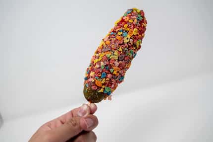 The Fruity Pebble Pickle will get people talking. It's a pickle wrapped in a Fruit Roll-Up...