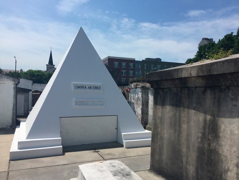 Actor Nicolas Cage is alive and well but he owns this gleaming tomb shaped like a pyramid in...