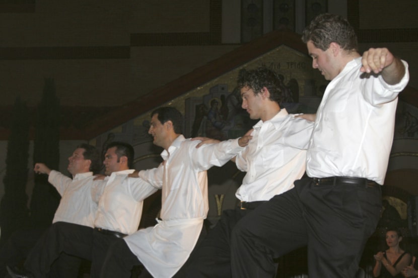 The Greek Food Festival of Dallas features dancing.